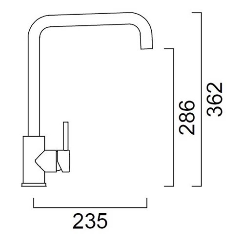 Delta Tap Mixer Rio Bronze Pvd Bronze Mains Pressure Only